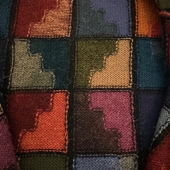 Premium Alpaca Hand Knit Cardigan Sweater Size S - Picture 6 of 9